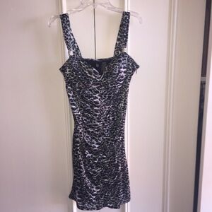 Satin Cocktail Mini Dress